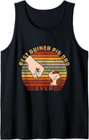 Best Guinea Pig Dad Ever Funny Guinea Pig Father Tank Top - Black