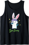 Gym Bunny Unisex Fitness Rabbit Lover Gym Workout Tank Top in Black