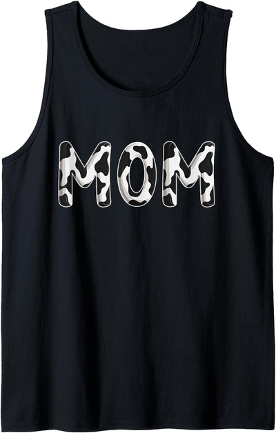Cow Mom Birthday Family Matching Mothers Day Boy Girl Farm Tank Top