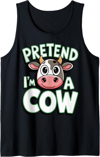 Ani Mal Cow Farm Halloween Costume Party Pretend I'm a Cow Tank Top