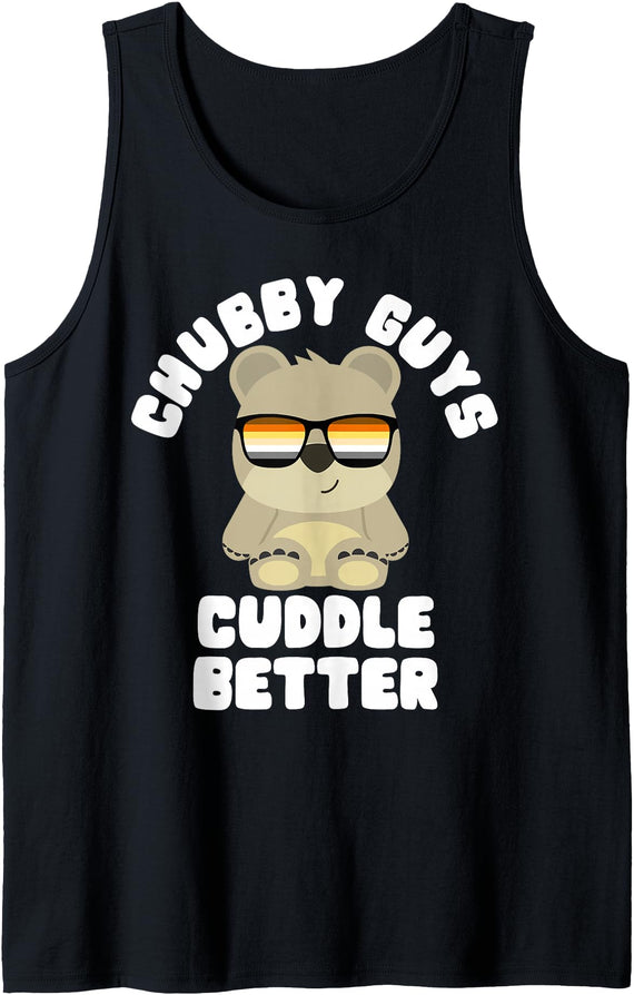 Bear Pride Community Co. Mens Cuddle Gay Bear Tank Top - Black