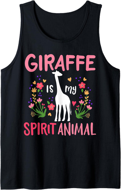 Giraffe Is My Spirit Animal Giraffe Tank Top
