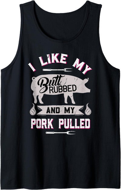 Funny BBQ Grilling Quote Pig Pulled Pork Tank Top