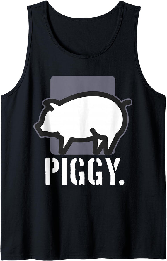 Bear Daddy Mens Piggy - Gay Adult Mens Kink Sex Pig Fetish Funny Humor Tank Top - Black