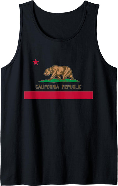 California 'Bear Republic' State Flag Tank Top