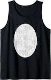 Halloween Panda Bear Belly Costume Halloween Panda Bear Belly Hair Costume Tank Top - Black