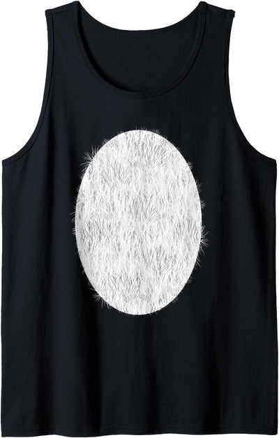 Halloween Panda Bear Belly Hair Costume Tank Top