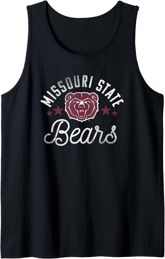 Campus Lab Missouri State University MSU Bears Logo Tank Top - Black