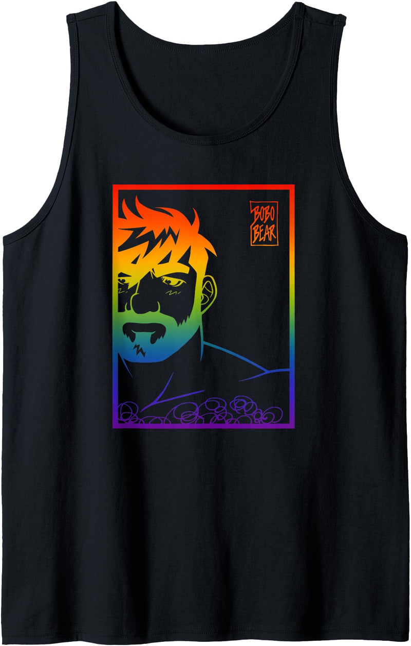 Bobo Bear Mens Adam Likes Pride Tank Top - Black