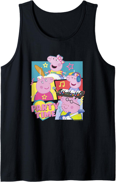 Party Time Peppa & Family Musical Group Shot Tank Top