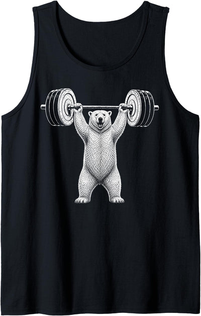 Polar Bear Gym Deadlift Workout Weightlifting Tank Top