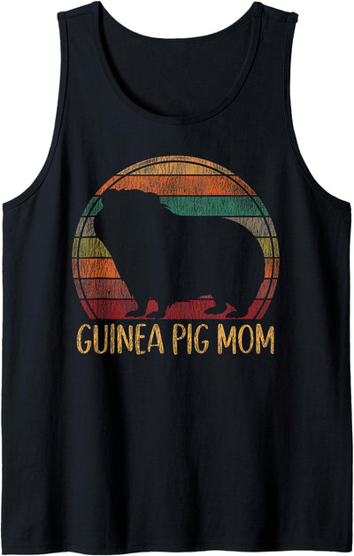 Guinea Pig Retro Vintage Mom Tank Top