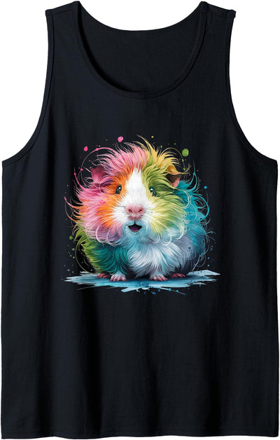 Guinea Pigs Men Woman Colorful Watercolor Guinea Pig Tank Top
