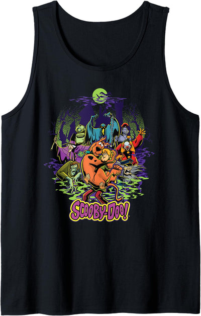 Scooby-Doo! Scooby-Doo and Shaggy Chased by Monsters Tank Top
