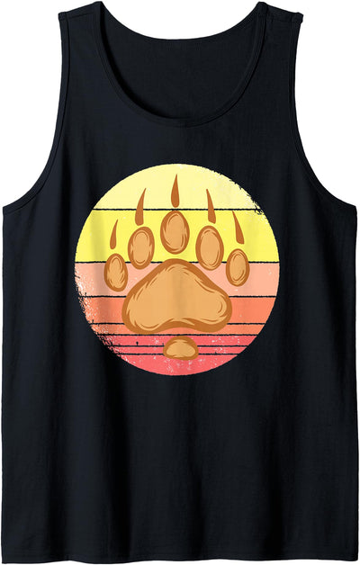 Bearpaw National Park bearpaws Papa Bear Paw Wildlife Tank Top