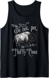 Bison Lover Shirts Do Not Pet The Fluffy Cows - Bison Buffalo Lover Wildlife Tank Top - Black