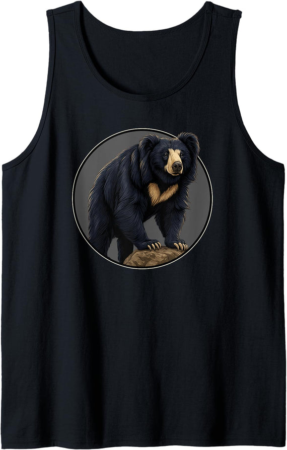 Sloth Bears Sloth Bear Lovers Shop Sloth Bears Sloth Bear Tank Top - Black