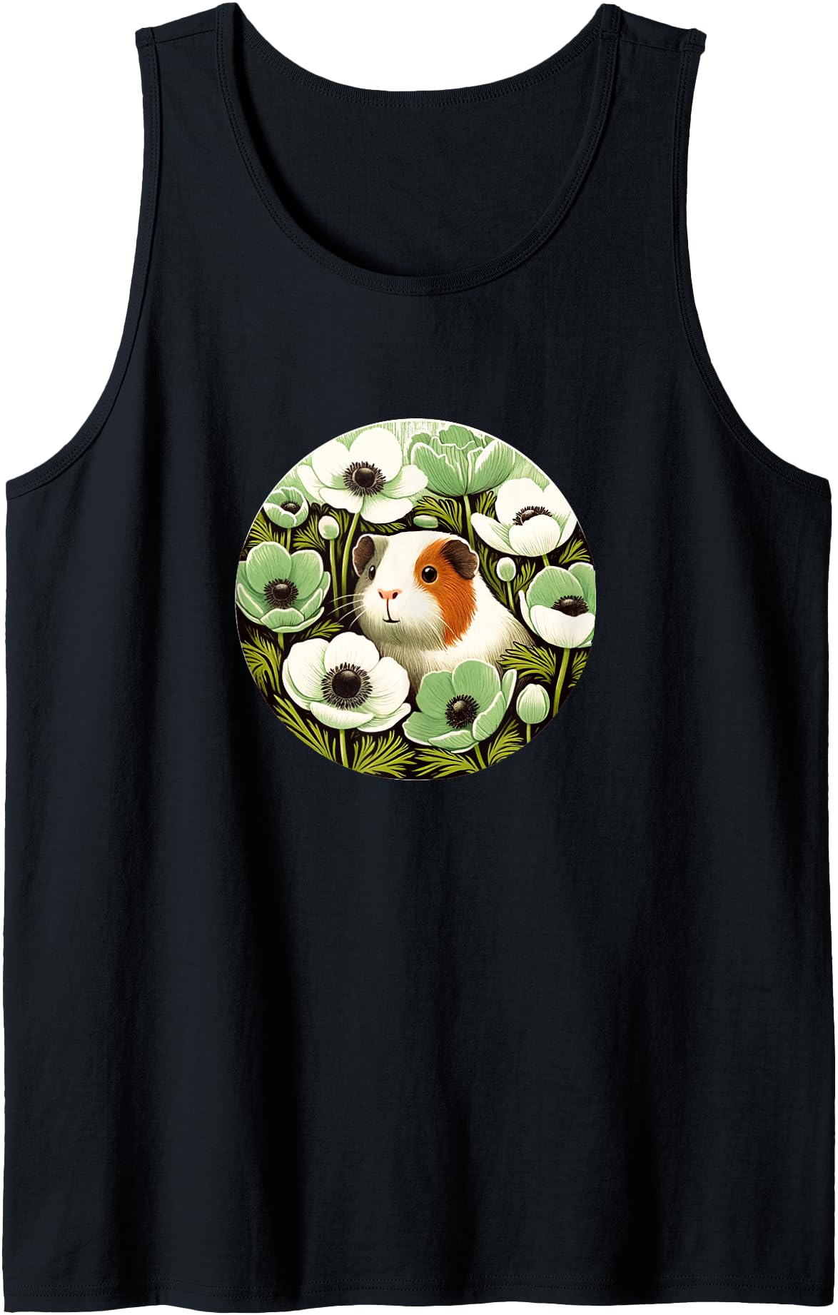 Guinea pig flower Snugg Guinea pig flowers Green Anemone Tank Top - Black