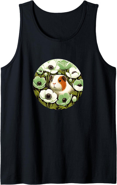 Guinea pig flowers Green Anemone Tank Top