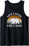 Bear Gay Pride by Content Design Studio Mens Bear Community, Bear Flag, Funny Gay Bear Pride Tank Top - Black