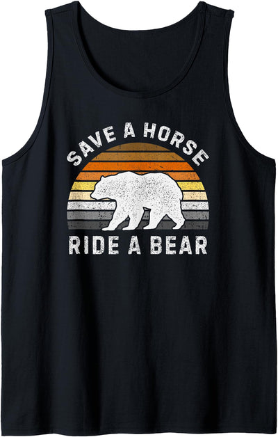 Mens Bear Community, Bear Flag, Funny Gay Bear Pride Tank Top