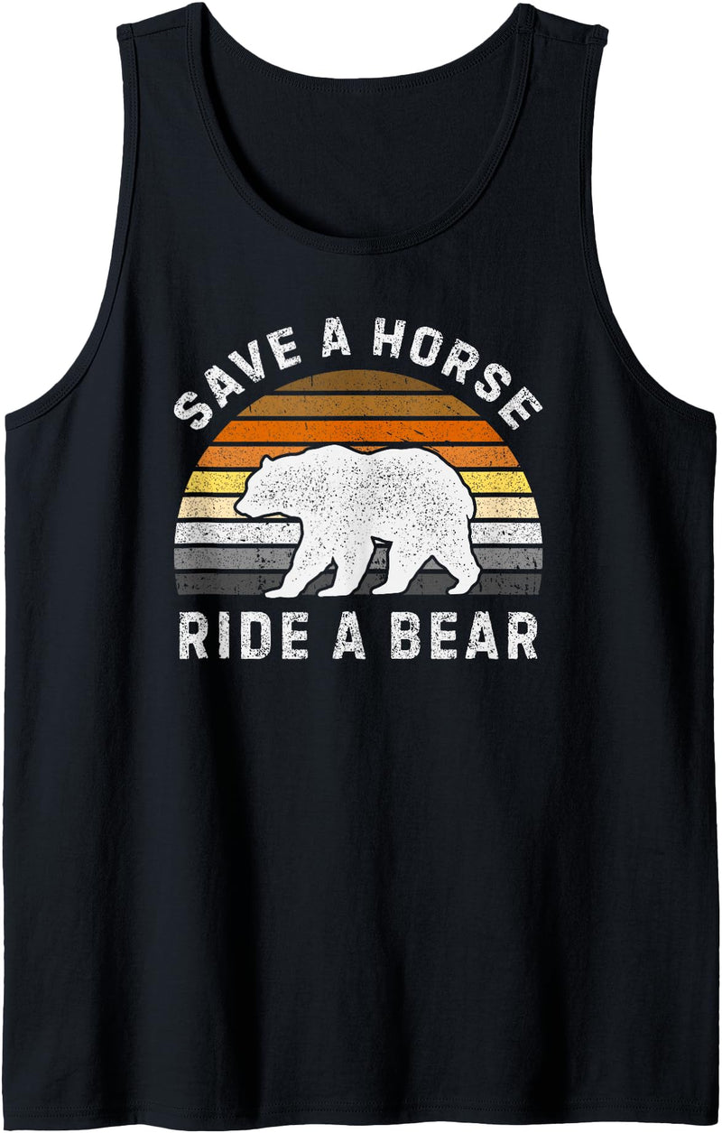 Bear Gay Pride by Content Design Studio Mens Bear Community, Bear Flag, Funny Gay Bear Pride Tank Top - Black