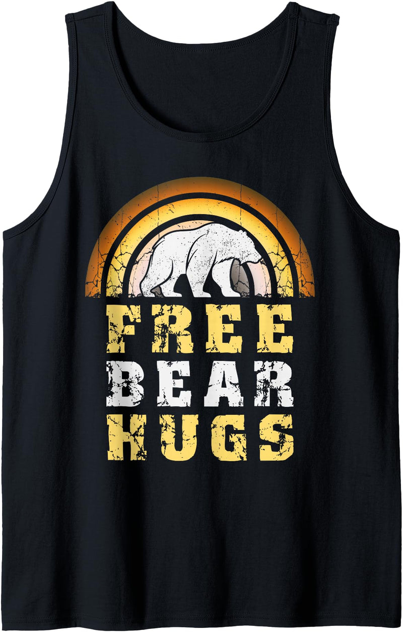 Bear Gay Pride by Content Design Studio Mens Bear Community, Free Bear Hugs, Bear Flag, Gay Bear Pride Tank Top - Black