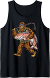 Northern Outdoors Redfish Collection Redfish Fishing Hunting Bigfoot Fishermen Tank Top - Black