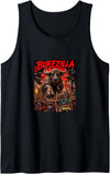 CUTE & TEES Cute Buffalo Buffzilla for Thai Buffal Moms Dads Pet Lovers Tank Top - Black