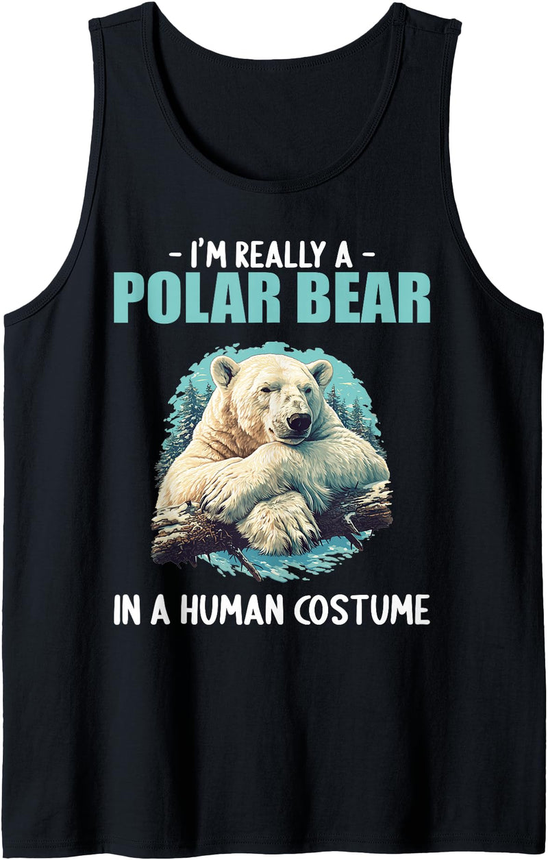 Polar Bears Polar Bear Lovers Shop Polar Bears Polar Bear Tank Top - Black