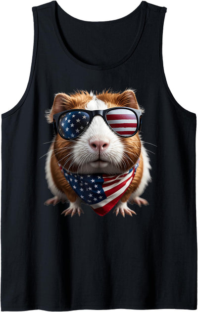 Guinea Pig 4th Of July American Independence Day Patriotic Tank Top