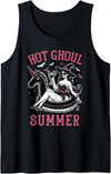 Check out my Halloween Shirts Halloween Hot Ghoul Summer Summerween Tank Top - Black