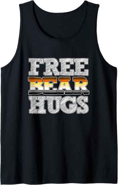 Gay Bear Pride Free Bear Hugs Tank Top