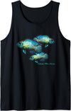 Cichlid Owners Tees Electric Blue Acara Breeders Dwarf Cichlids Aquarium Fish Tank Top - Black