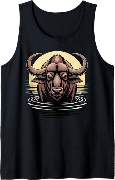 Cow Cool Water Buffalo Design Women Lover Tank Top