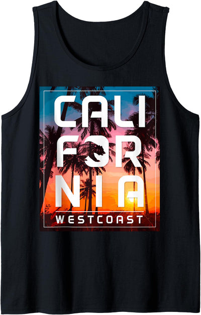 California West Coast Pride Bear LA San Diego Vintage Cali Tank Top
