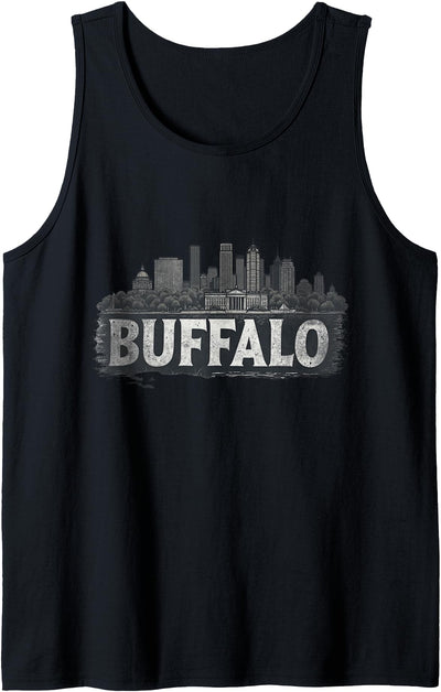 Cow Travelers Retro Buffalo Landscape Vintage Souvenir Tank Top