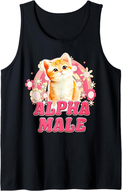 Alpha Male Cat Kitten Tees Alpha Male Cat Kitten Funny For Men Women Tank Top