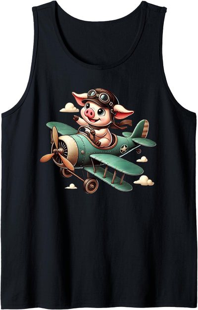Flying Pig with Wings Fly Pig Lovers Tank Top
