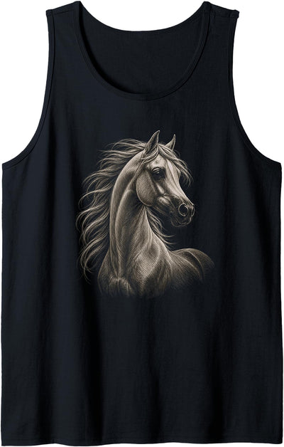 Animal Designs For Women & Men Arabian Horse Graphic Artwork Design Tank Top