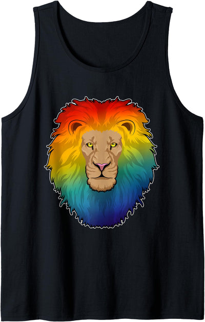 Lion Rainbow Tank Top