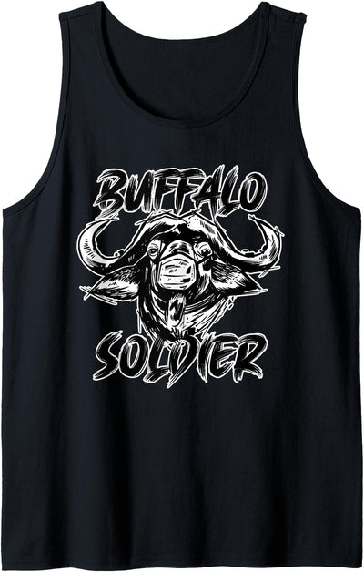 Cow Beauty of the Jungle Buffalo Soldier Buffalo Tank Top
