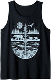 Polar Bear Arctic Tundra Wildlife Nature Lover Polar Bear Arctic Wilderness Nature Scene Wildlife Lover Tank Top - Black