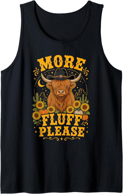 Cow Farmer Designs Highland Cow Tank Top