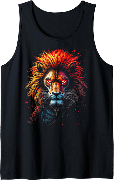 Samurai Lion Tank Top
