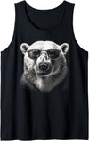 CLICK HERE FOR MORE Polar Bear Polar Bear sunglasses wild animal art animal Polar Bear Tank Top - As Pictured