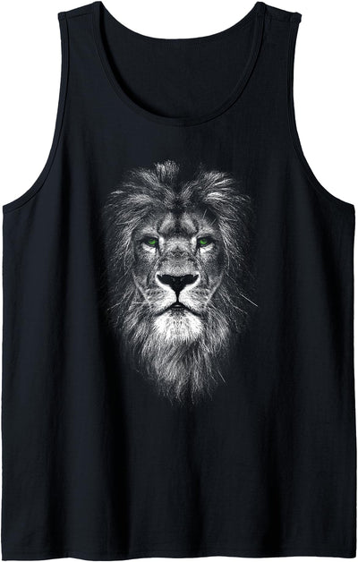 Cool Lion with Green Eyes Tank Top