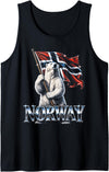 Norway Polar Bear Flag Nordic Pride Tank Top - As Pictured
