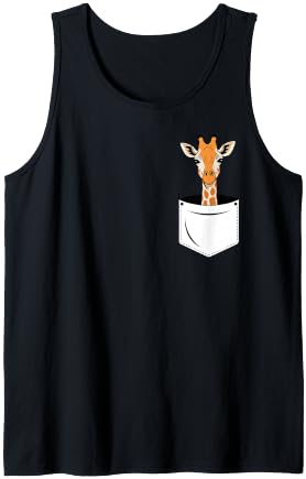 Best Giraffe Art for Men Women Adult Giraffe Print Giraffe Tank Top