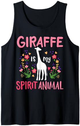 Giraffe Is My Spirit Animal Giraffe Tank Top
